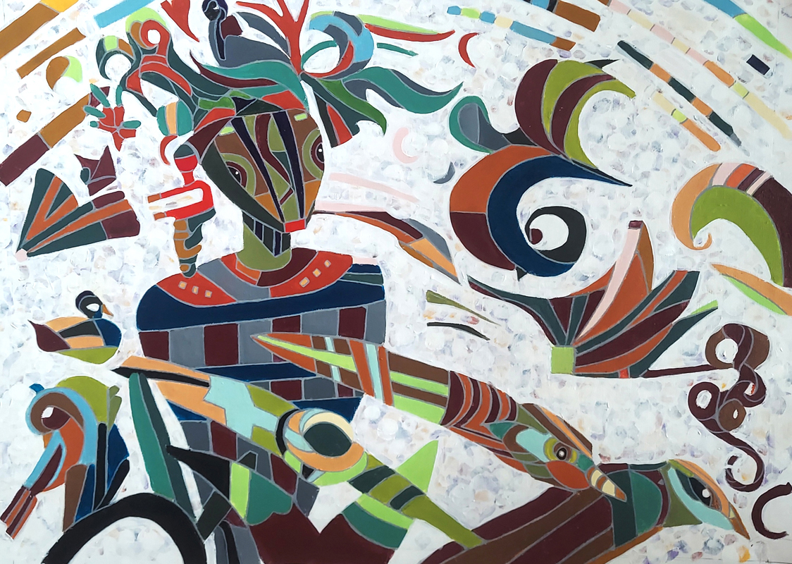 POUR LUISRafale, 100×73 cm, acrylique sur toile, 2024 – copie 2
